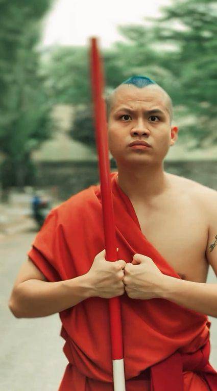 potret Cellos cosplay jadi Aang Avatar (instagram.com/celloszxz)