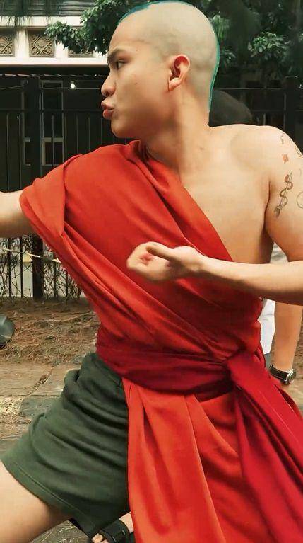 potret Cellos cosplay jadi Aang Avatar (instagram.com/celloszxz)