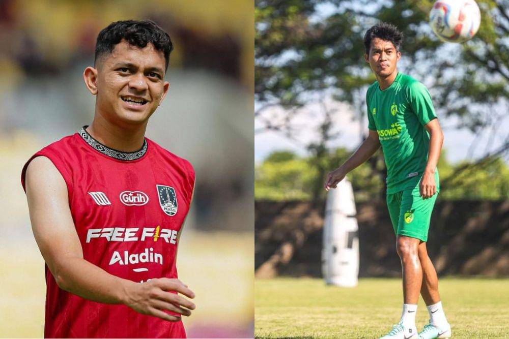 Gelandang Persis Solo, Arapenta Poerba - Gelandang PSM Makassar, Akbar Tanjung (Kolase Berbagai Sumber)