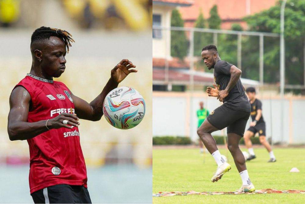 Striker Persis Solo, Moussa Sidibe - Striker PSM Makassar, Victor Mansaray (Kolase Berbagai Sumber)