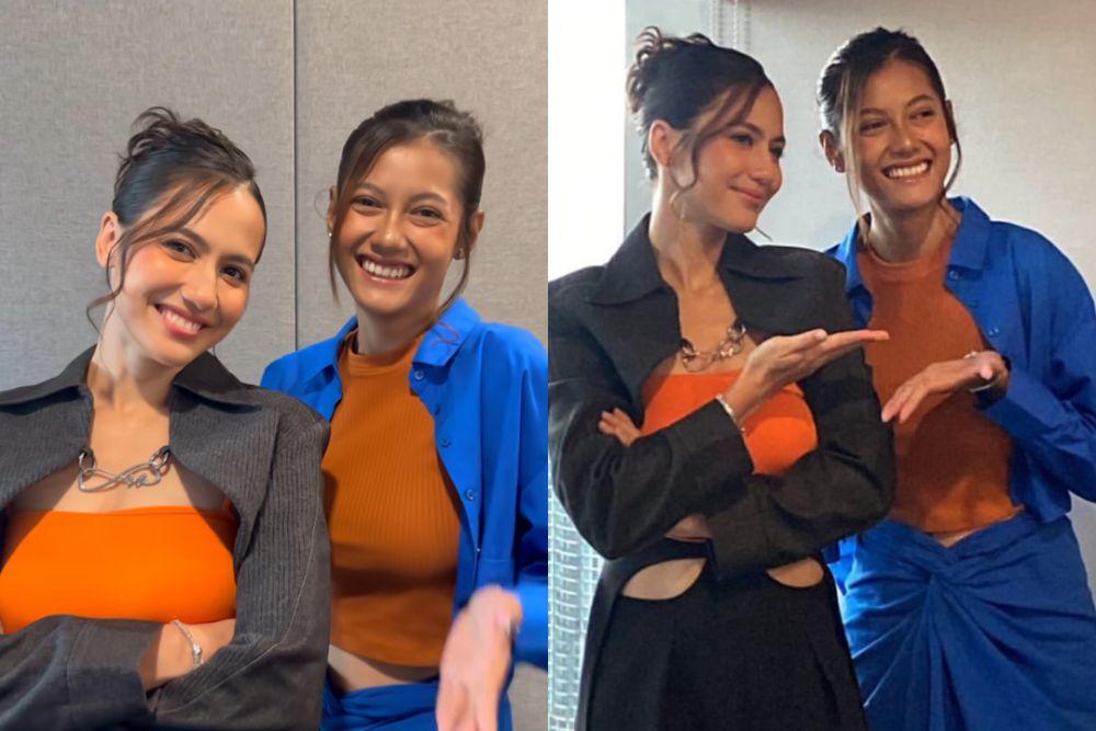 7 Momen Pevita Pearce dan Klaudia Akhirnya Ketemu, Kayak Kembar!