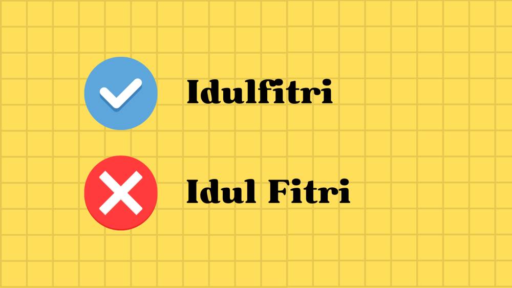 penulisan kata Idulfitri yang tepat (dok.pribadi/ Nurul Azizah)