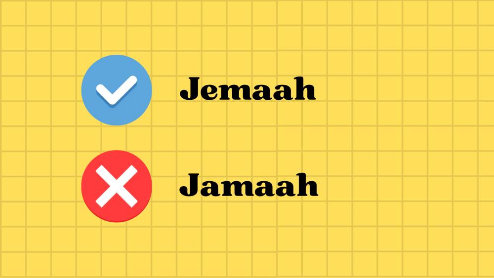 penulisan kata jemaah yang tepat (dok.pribadi/ Nurul Azizah)
