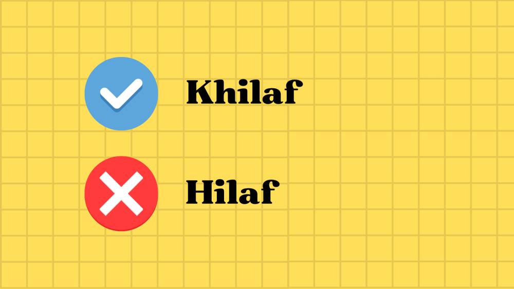 penulisan kata khilaf yang tepat (dok.pribadi/ Nurul Azizah)