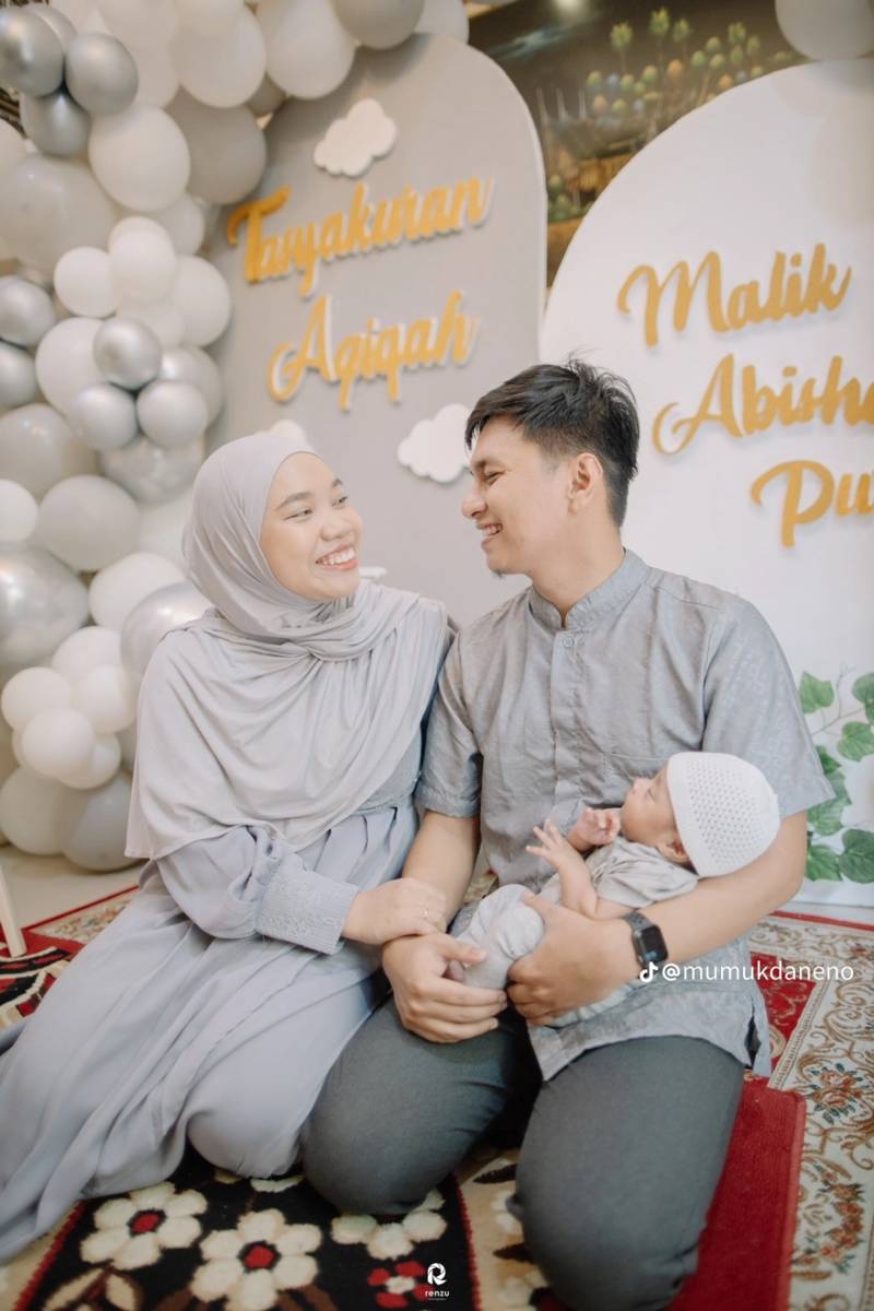 Aqiqah anak Mumuk (Tiktok.com/mumukdaneno)