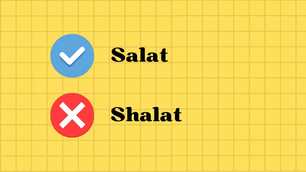 penulisan kata salat yang tepat (dok.pribadi/ Nurul Azizah)