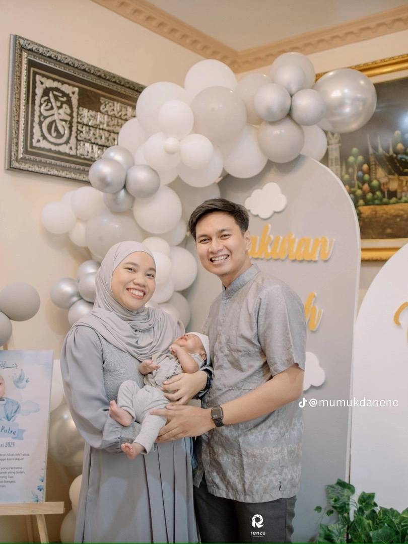 Aqiqah anak Mumuk (Tiktok.com/mumukdaneno)
