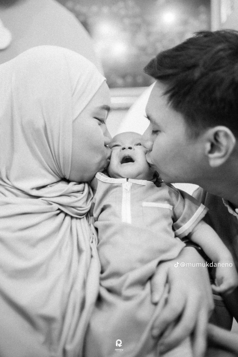 Aqiqah anak Mumuk (Tiktok.com/mumukdaneno)