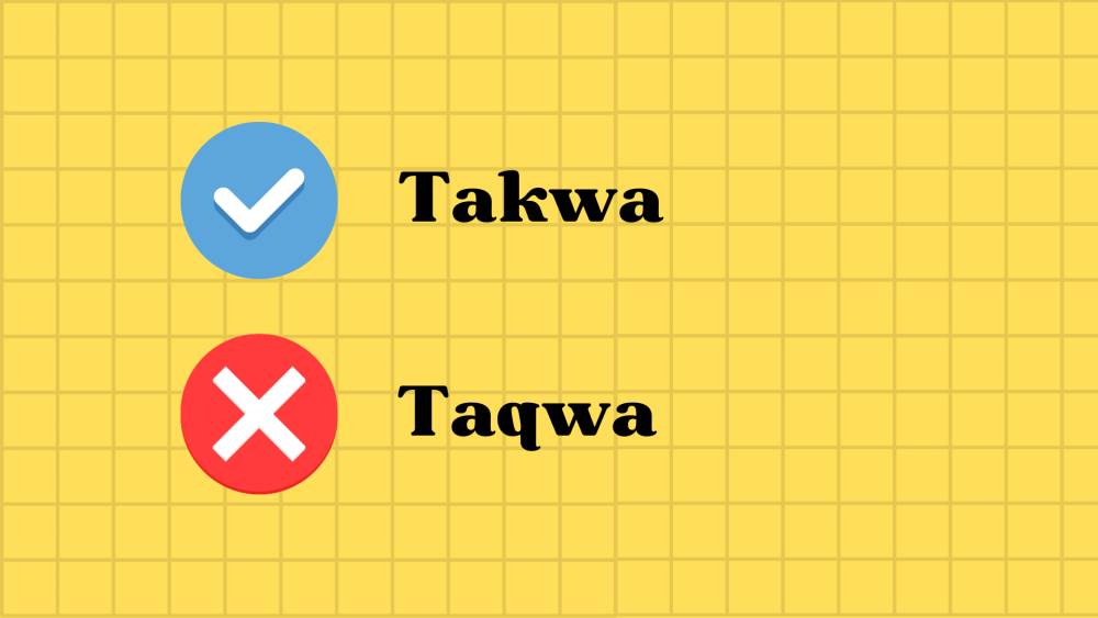 penulisan kata takwa yang tepat (dok.pribadi/ Nurul Azizah)