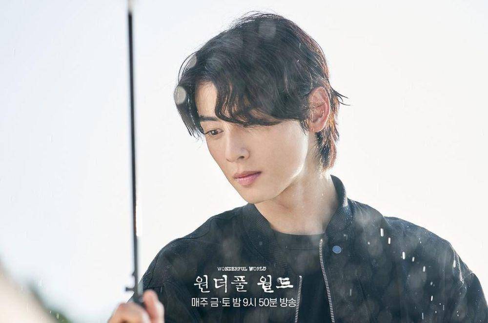 Cha Eun Woo di drama Wonderful World (instagram.com/mbcdrama_now)