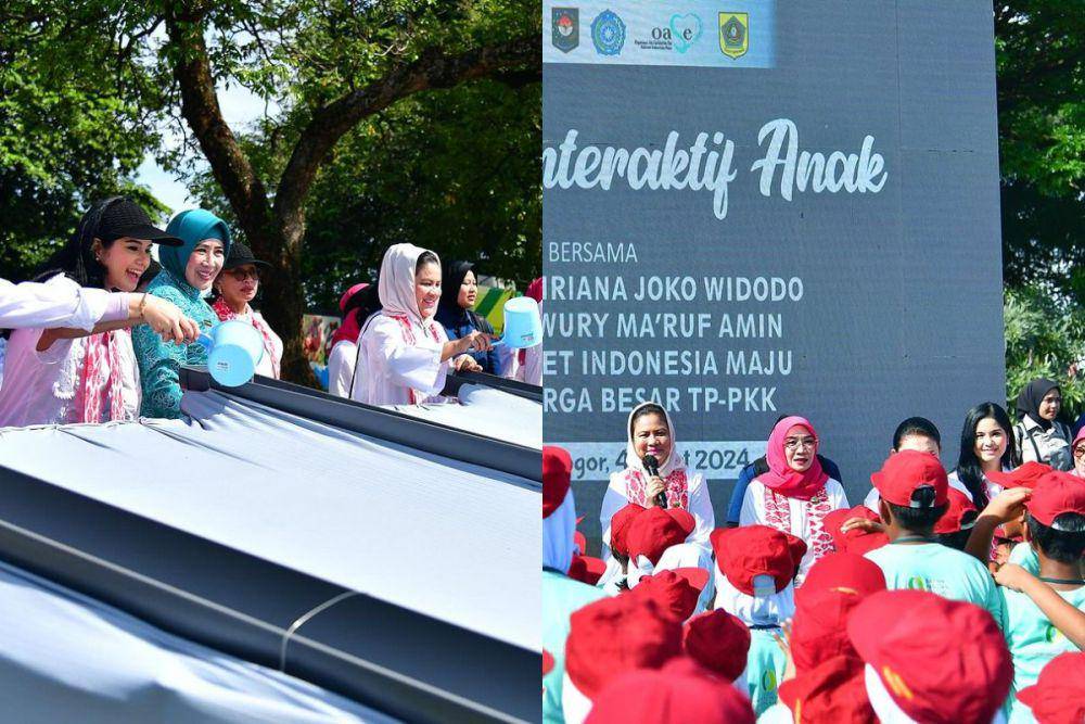 potret Annisa Pohan dampingi Ibu Iriana di acara PKK (instagram.com/annisayudhoyono)