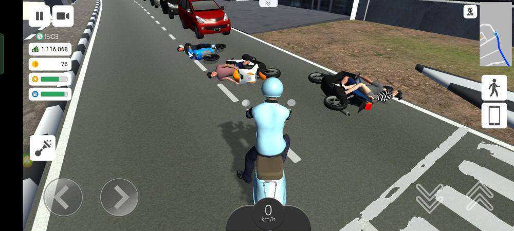 modifikasi di gim Ojol The Game (twitter.com/rhamarhama_)