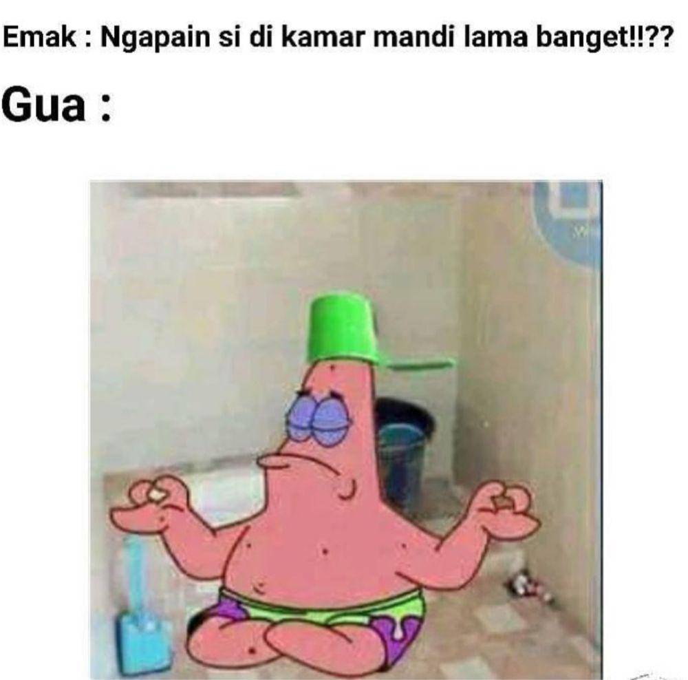 meme lama di kamar mandi (instagram.com/versijawa)