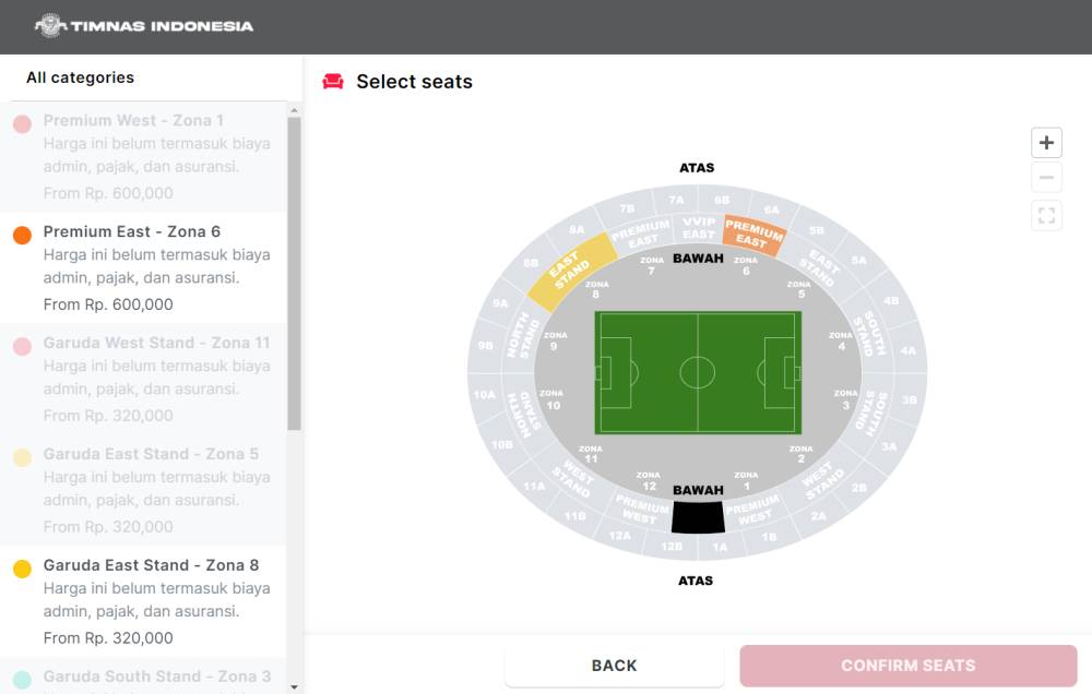 Cara beli tiket Indonesia vs Vietnam di leg 1 Kualifikasi Piala Dunia 2026 pada Kamis, 21 Maret 2024 (bookmyshow.com)