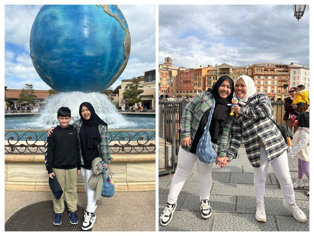 8 Potret Mbak Lala Liburan di Tokyo DisneySea, Asik Momong Rafathar