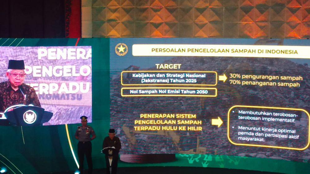 Ma'aruf Amin: Target Indonesia Nol Sampah Nol Emisi di 2050