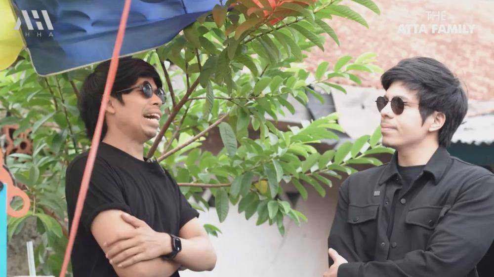 potret artis ketemu 'kembarannya' (youtube.com/attahalilintar)
