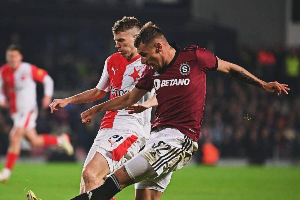AC Sparta Praha (jersi merah tua) vs SK Slavia Praha dalam laga lanjutan Liga Utama Republik Ceko 2023/2024. (instagram.com/acsparta_cz)