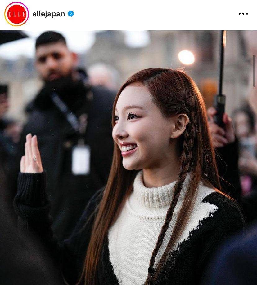 potret Nayeon Twice hadir di pagelaran Louis Vuitton di Paris Fashion Week 2024 (via instagram.com/ellejapan)