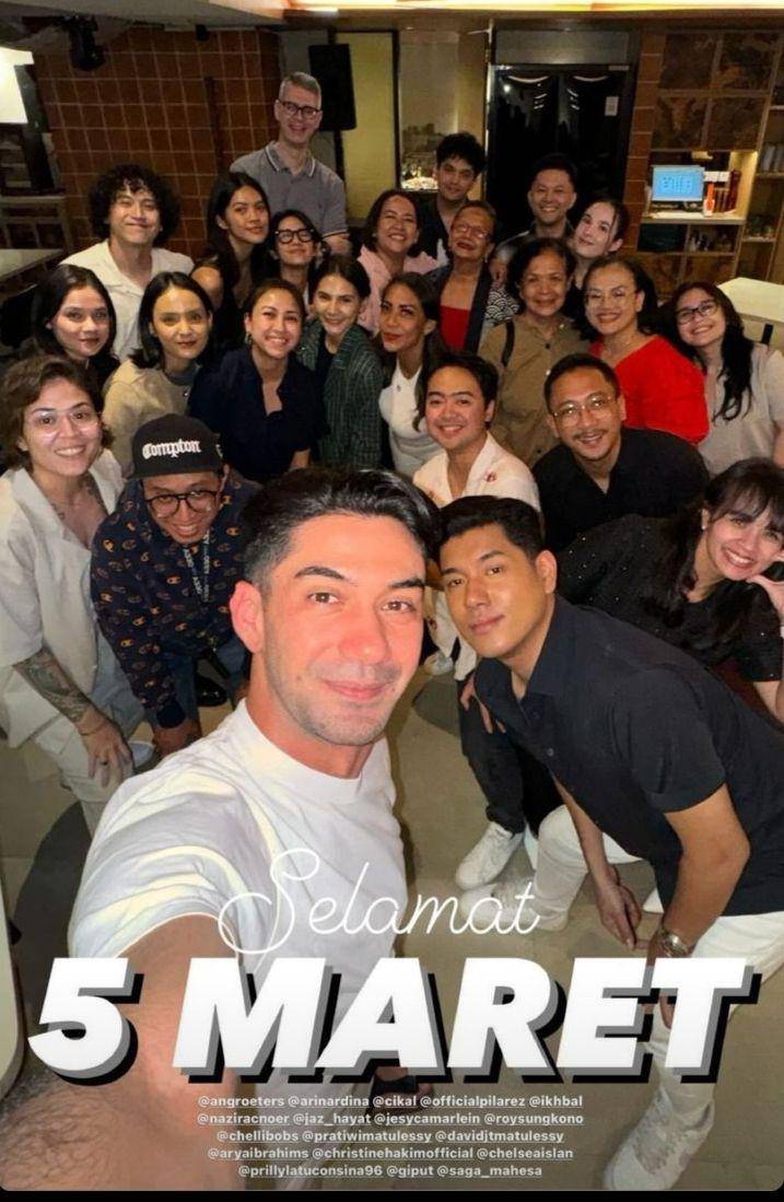 Ultah Reza Rahadian (Instagram.com/aryaibrahims)
