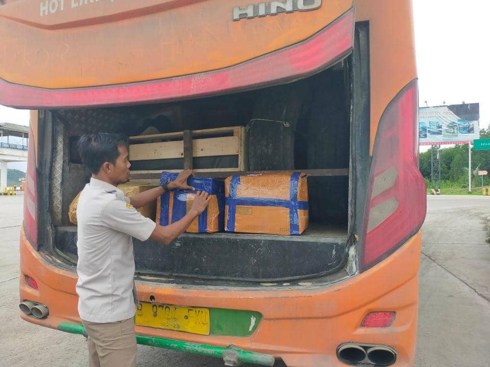 Penampakan barang bukti sirip hiu diamankan Balai Karantina Lampung.. (Dok. Karantina Lampung).