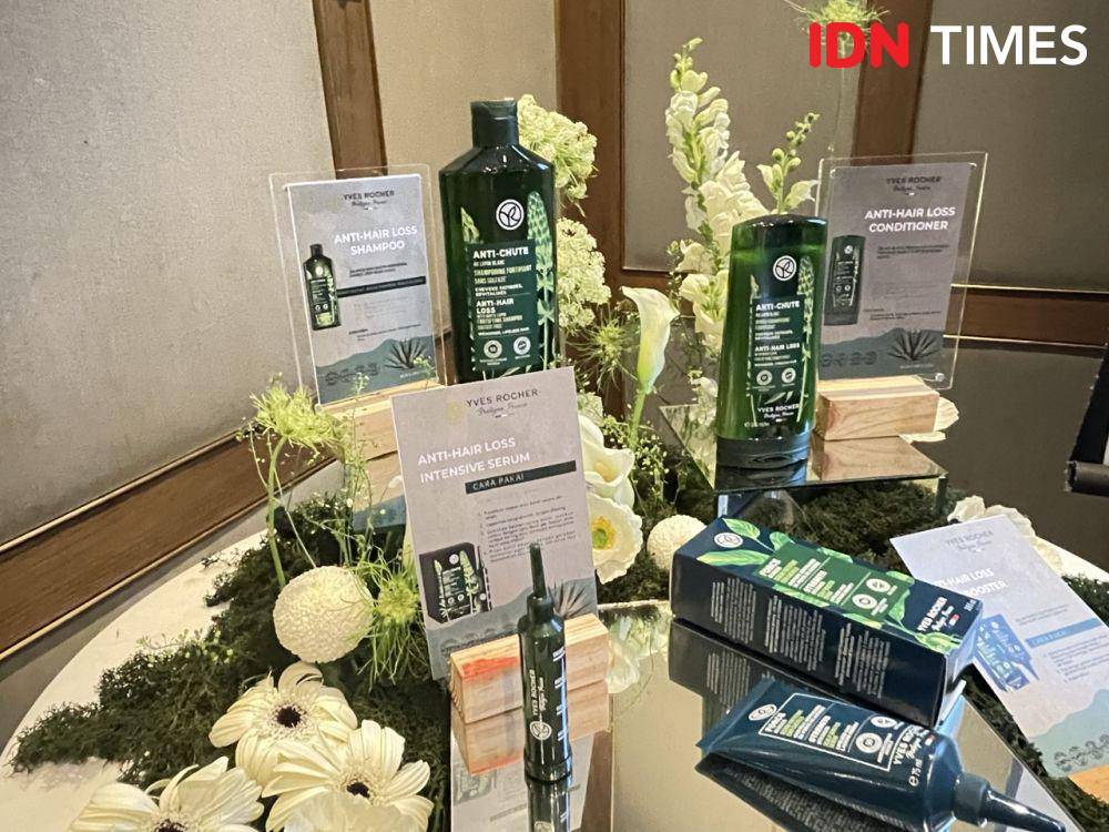 Media gathering Yves Rocher, Selasa (5/3/24) (IDNTimes/Dina Fadillah Salma)