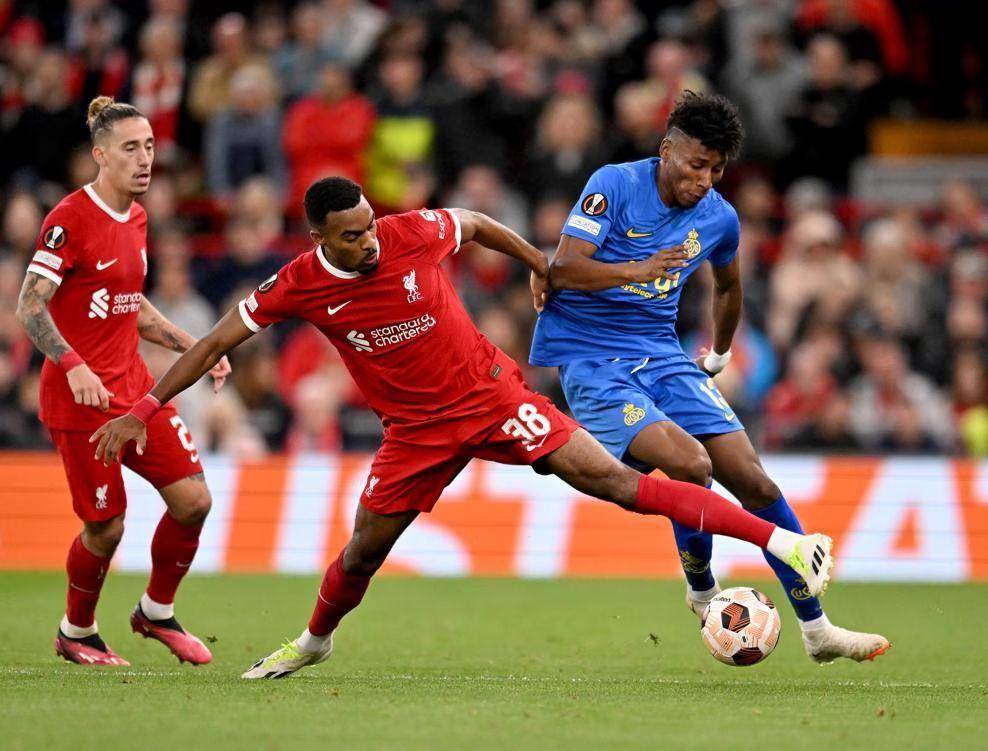 Liverpool dalam laga menghadapi Union Saint-Gilloise pada pekan ke-2 babak penyisihan grup Liga Europa 2023/2024. (uefa.com)