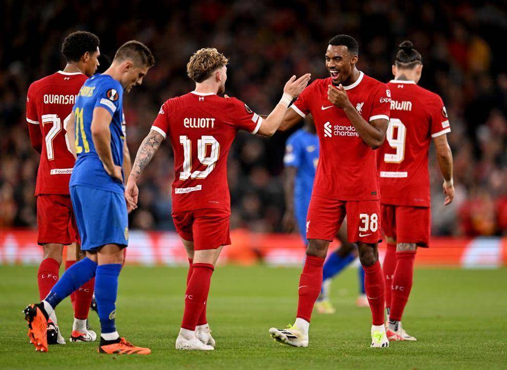 Liverpool dalam laga menghadapi Union Saint-Gilloise pada pekan ke-2 babak penyisihan grup Liga Europa 2023/2024. (uefa.com)