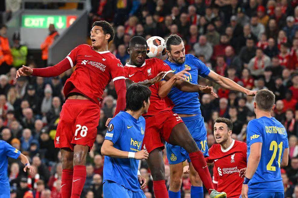 Liverpool dalam laga menghadapi Union Saint-Gilloise pada pekan ke-2 babak penyisihan grup Liga Europa 2023/2024. (uefa.com)