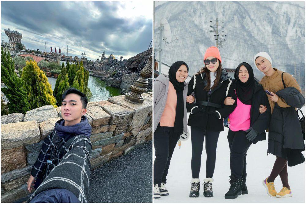 10 Potret Sensen Asisten Raffi Ahmad Liburan ke Jepang, Stylish!