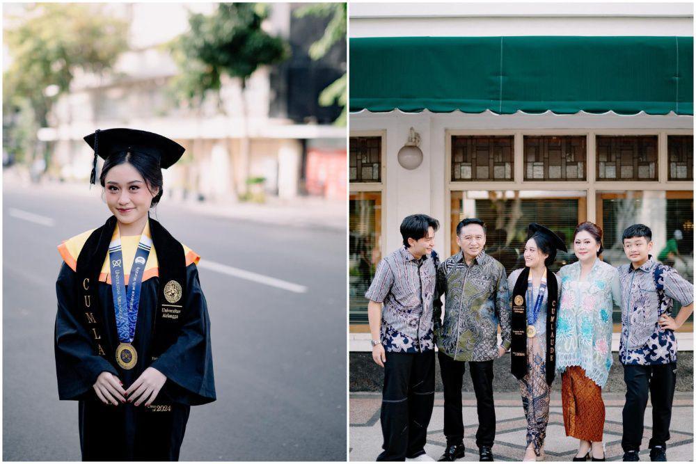 9 Potret Vanessa Audy Adik Randy Martin Wisuda, Raih Cum Laude!