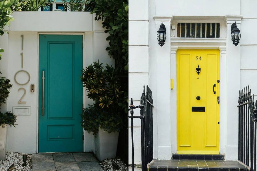 variasi warna cat untuk pintu rumah (unsplash.com/Ethan Walsweer | Evelyn Paris)