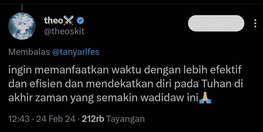 alasan lucu nolak ajakan bukber (x.com/theoskit)