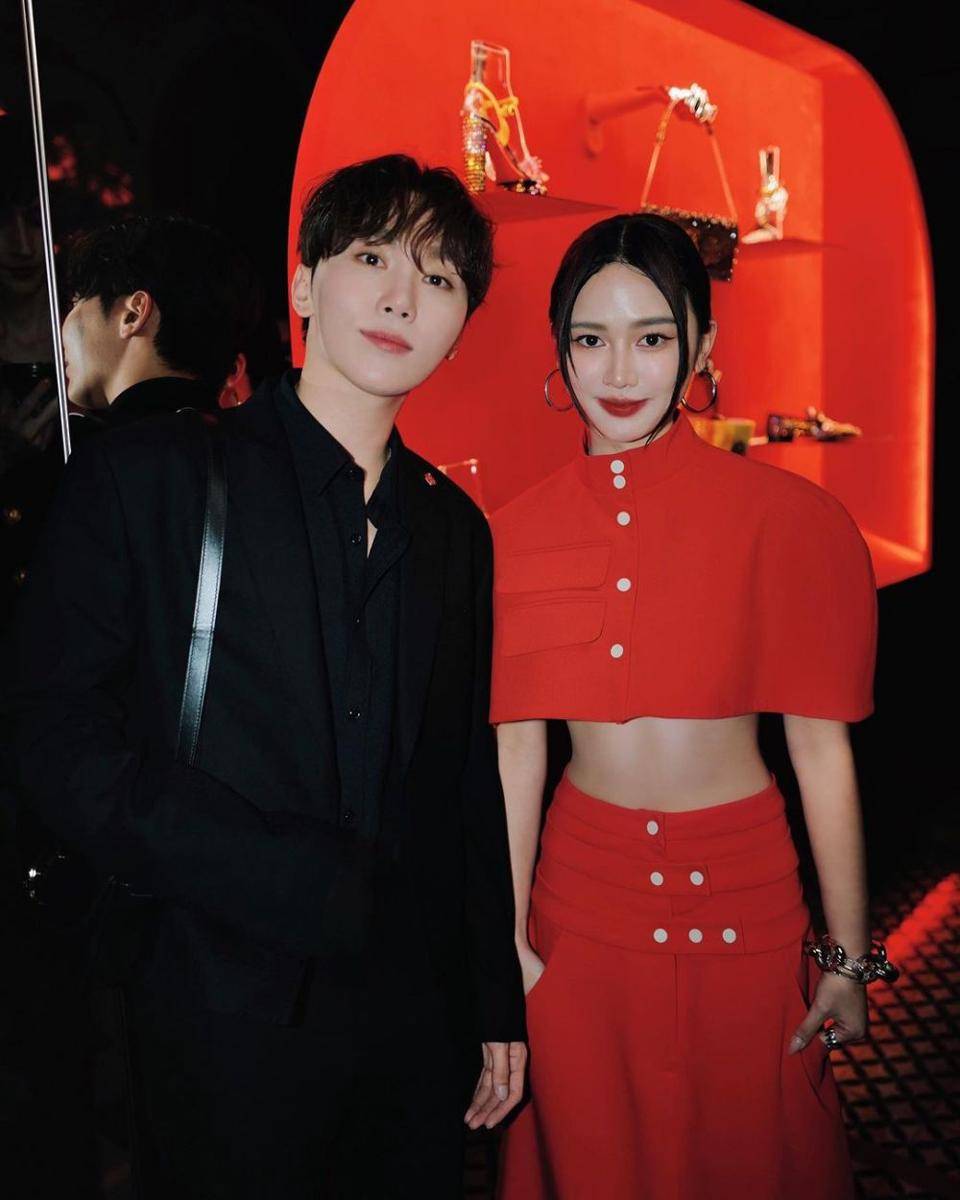Seungkwan SEVENTEEN dan Christinna Kuan di Paris Fashion Week 2024 (instagram.com/ms_kuan)