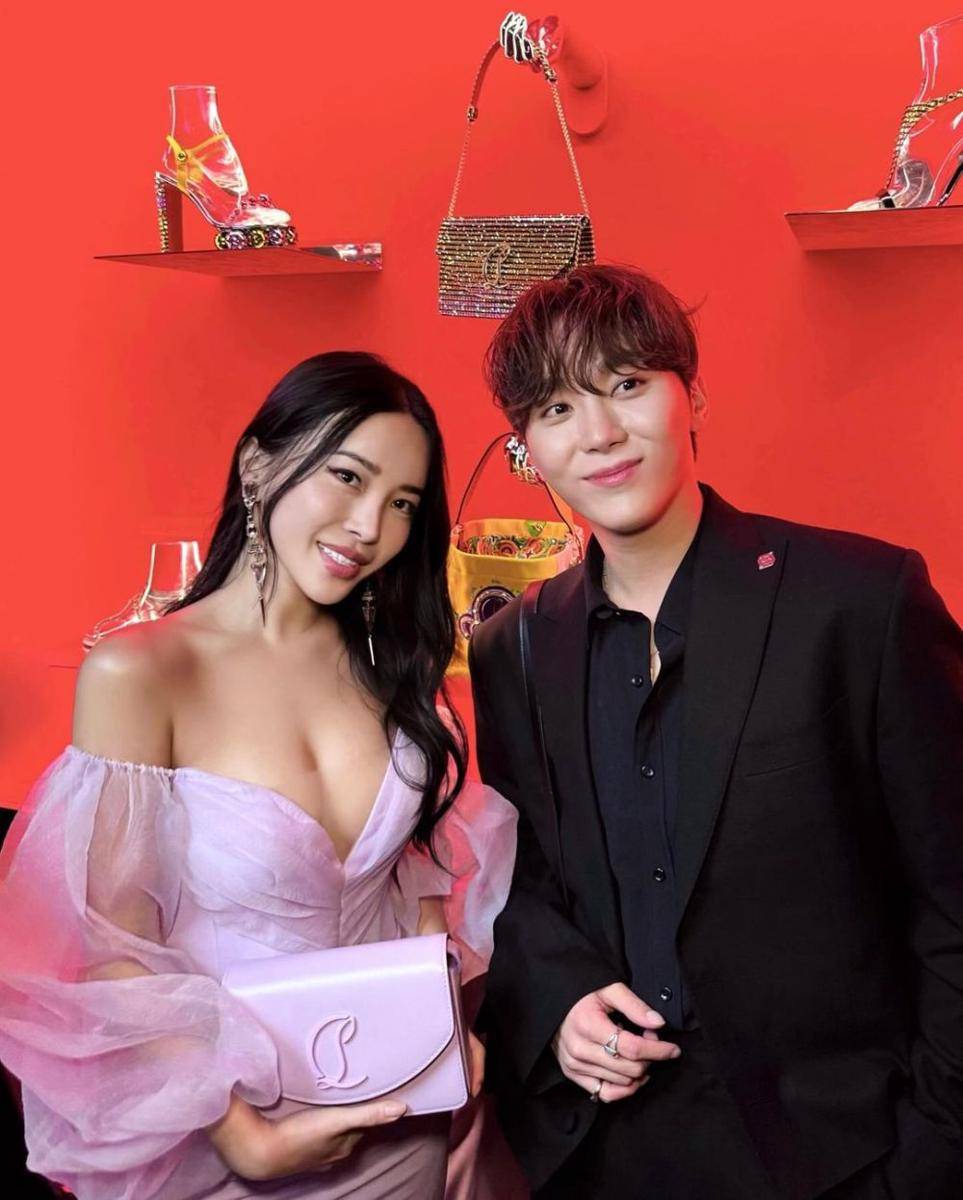 Seungkwan SEVENTEEN dan Su Park di Paris Fashion Week 2024 (instagram.com/surisuy)