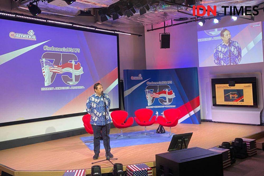 Direktur Jenderal Amerika dan Eropa Kementerian Luar Negeri RI, Umar Hadi. (IDN Times/Sonya Michaella)