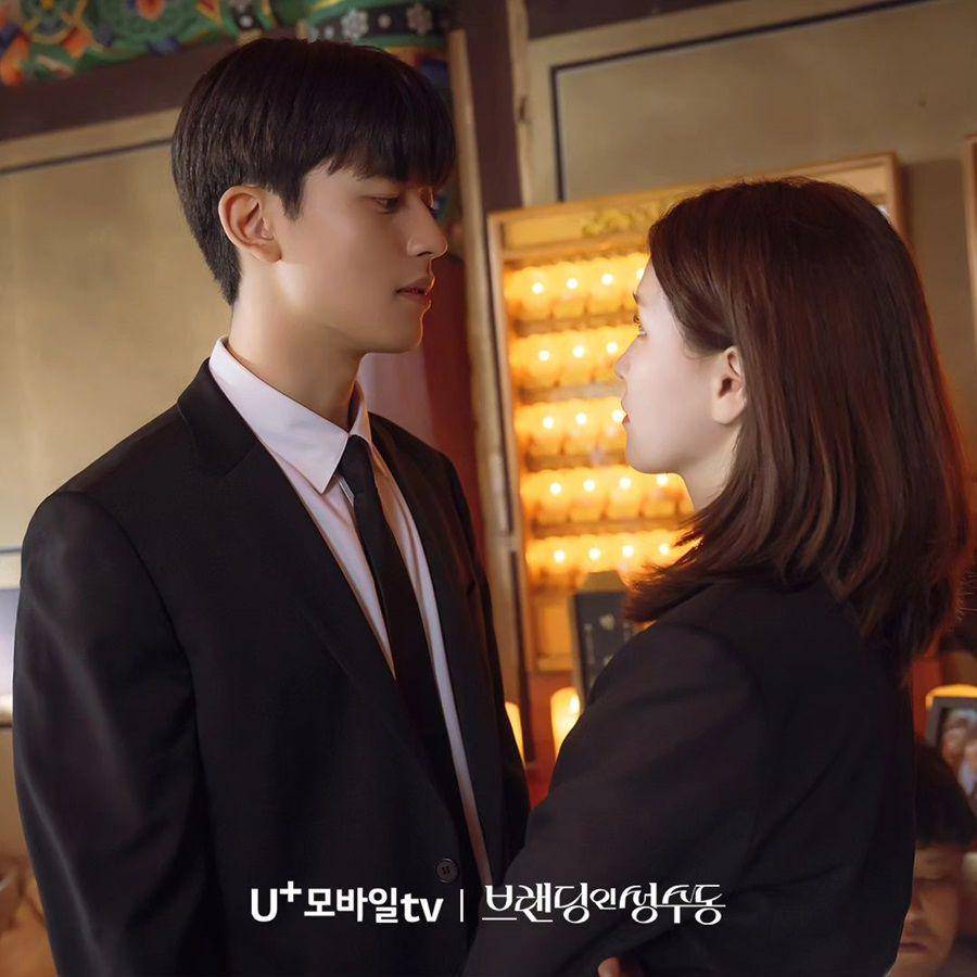 potret Kang Na Eon (Kim Ji Eun) dan So Eun Ho (Park Salomon) di drakor Branding in Seongsu (instagram.com/uplus_mobiletv)