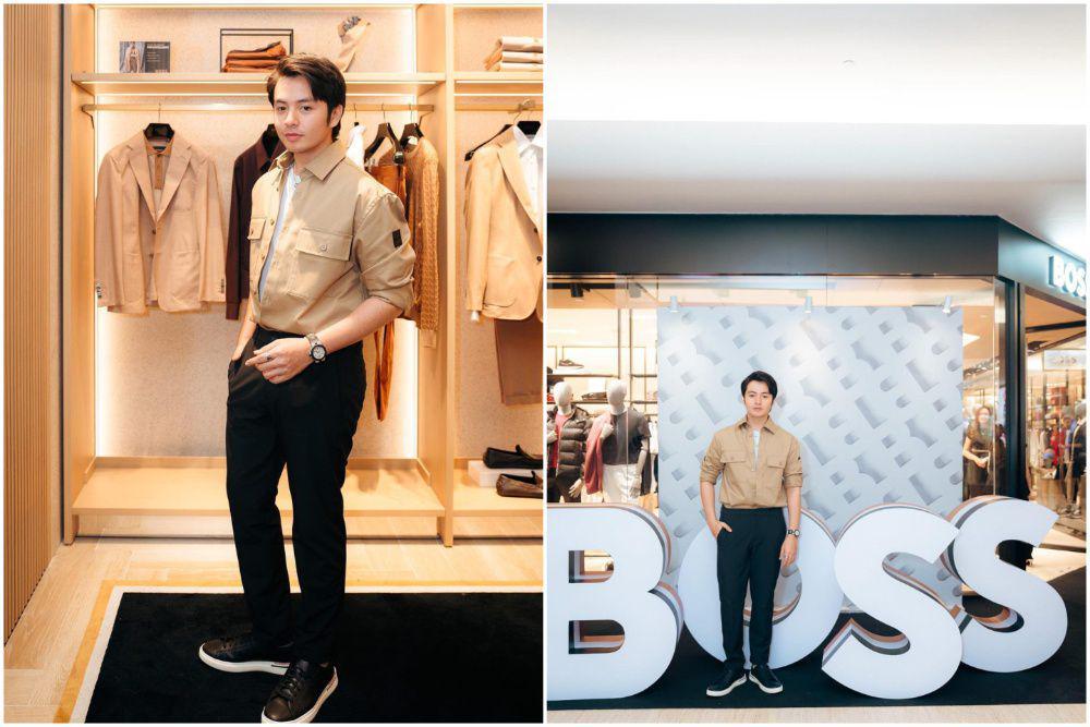 7 Potret Angga Yunanda di Opening Boss Plaza Indonesia, Manly!