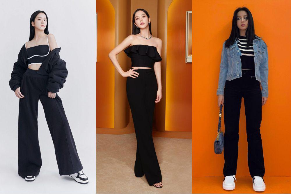 8 Ide Padu Padan Celana Hitam ala Jisoo BLACKPINK, Cewek Mamba!
