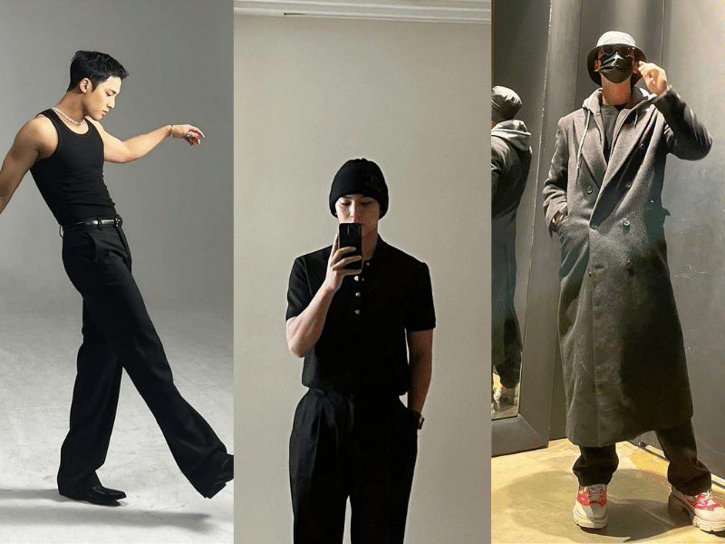 9 Ide Outfit Serba Hitam ala Mingyu SEVENTEEN, Kece Maksimal!