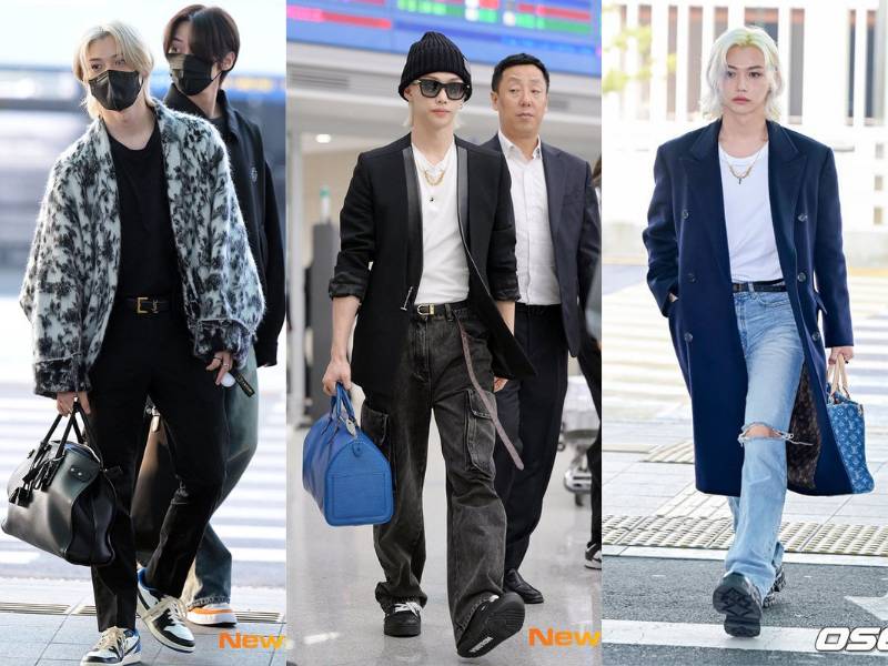padu padan long coat ala Felix Stray Kids (dok. m.news.nate.com/Jeong Jung Jin dan osen.co.kr/Ji Hyung Jun)