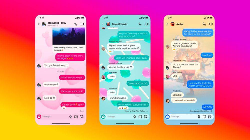 Tema untuk DM Instagram (dok. Meta)