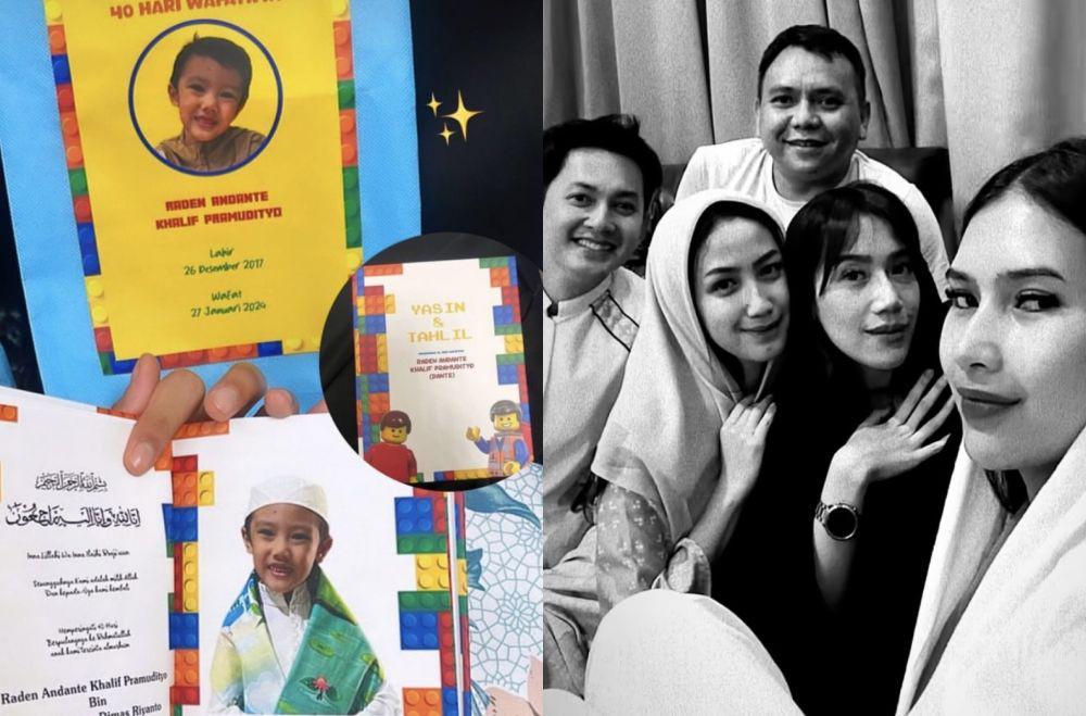 8 Potret Tamara Tyasmara Gelar Peringatan 40 Hari Meninggalnya Dante