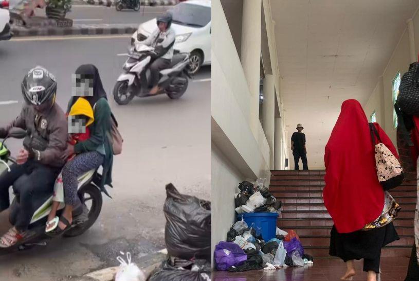 Potret Warga Bandar Lampung Buang Sampah Sembarangan Terciduk Kamera!