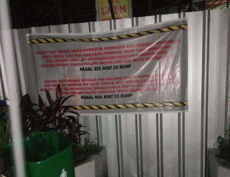 Pasar 16 Ilir Palembang Disegel, Pedagang Mengeluh Tak Bisa Berjualan