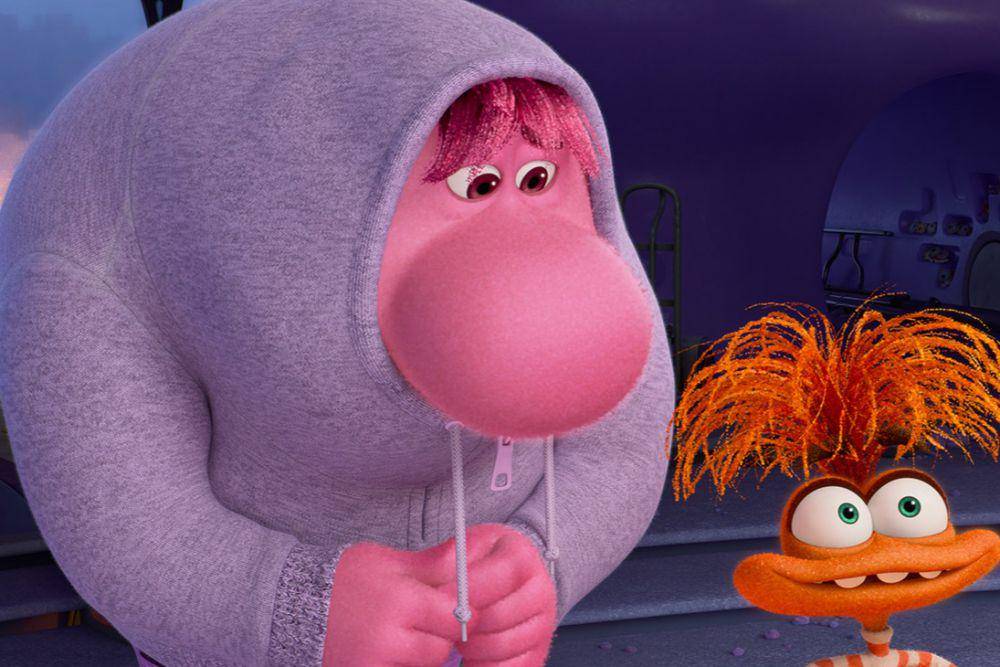 karakter Embarrassment (kiri) dalam film Inside Out 2 (dok. Pixar Animation Studios/Inside Out 2)