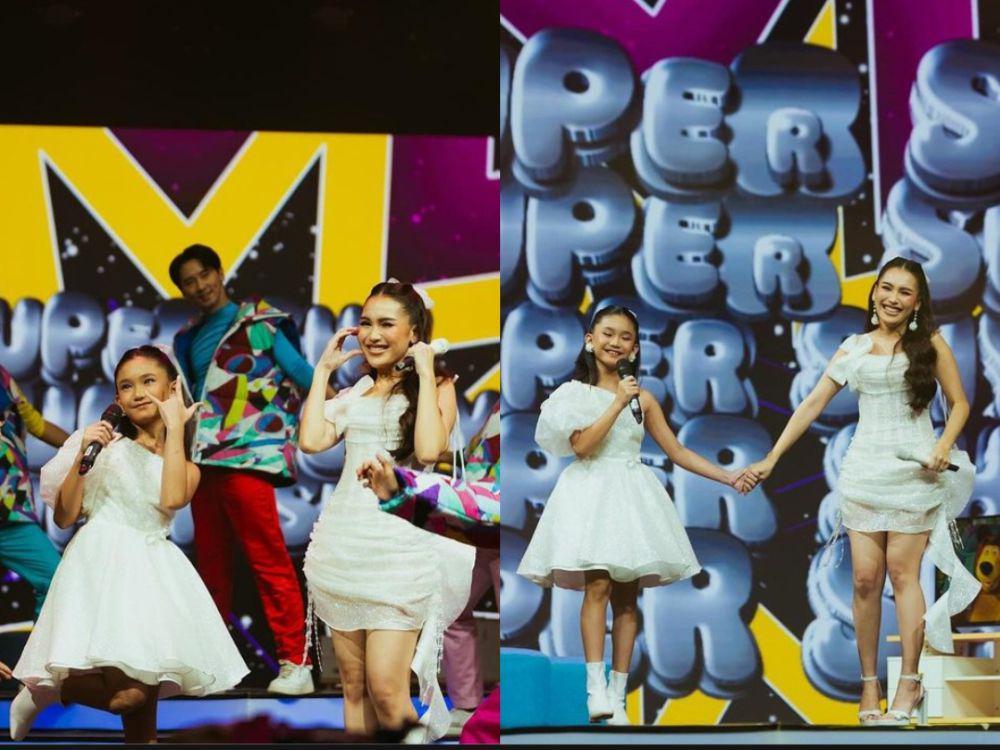 7 Potret Ayu Ting Ting-Bilqis Duet di HUT ANTV, Bawakan Lagu New Jeans