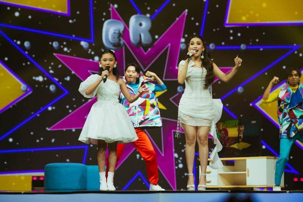 potret Ayu Ting-Ting dan Bilqis di HUT ANTV (instagram.com/ayutingting92)