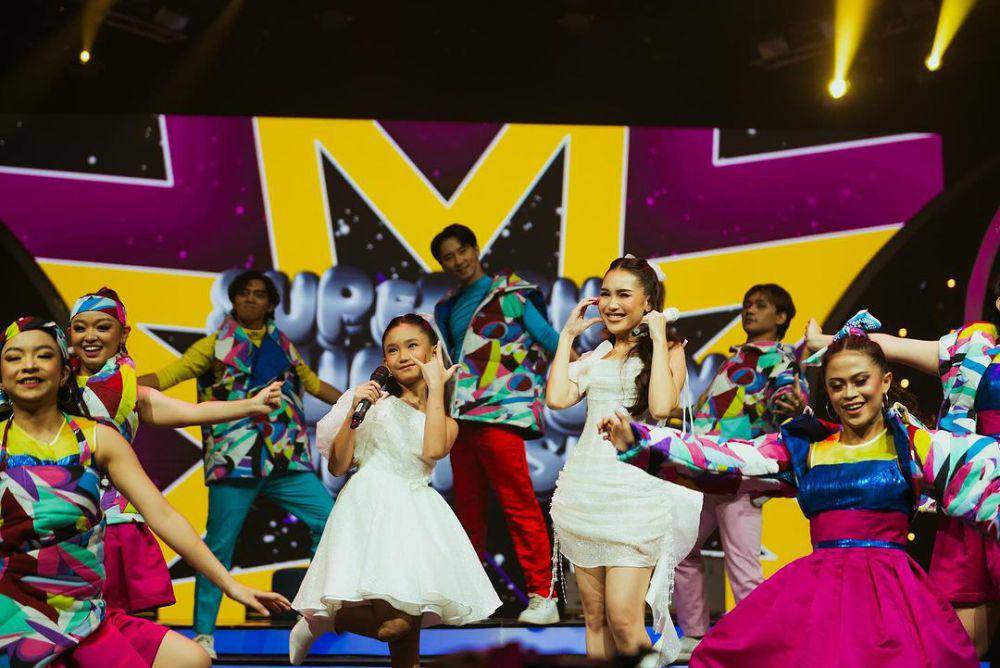 potret Ayu Ting-Ting dan Bilqis di HUT ANTV (instagram.com/ayutingting92)