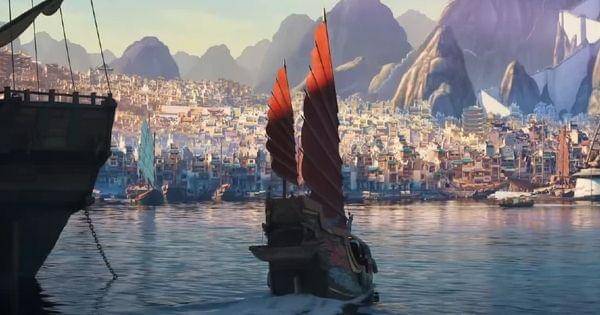 Kota Juniper, tempat latar utama cerita terbaru Po ( Dok. DreamWorks / Kung Fu Panda 4 )